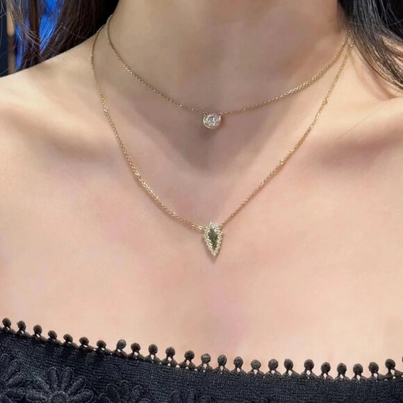 APM Monaco Zirconia Adjustable Necklace - Picture 1 of 6